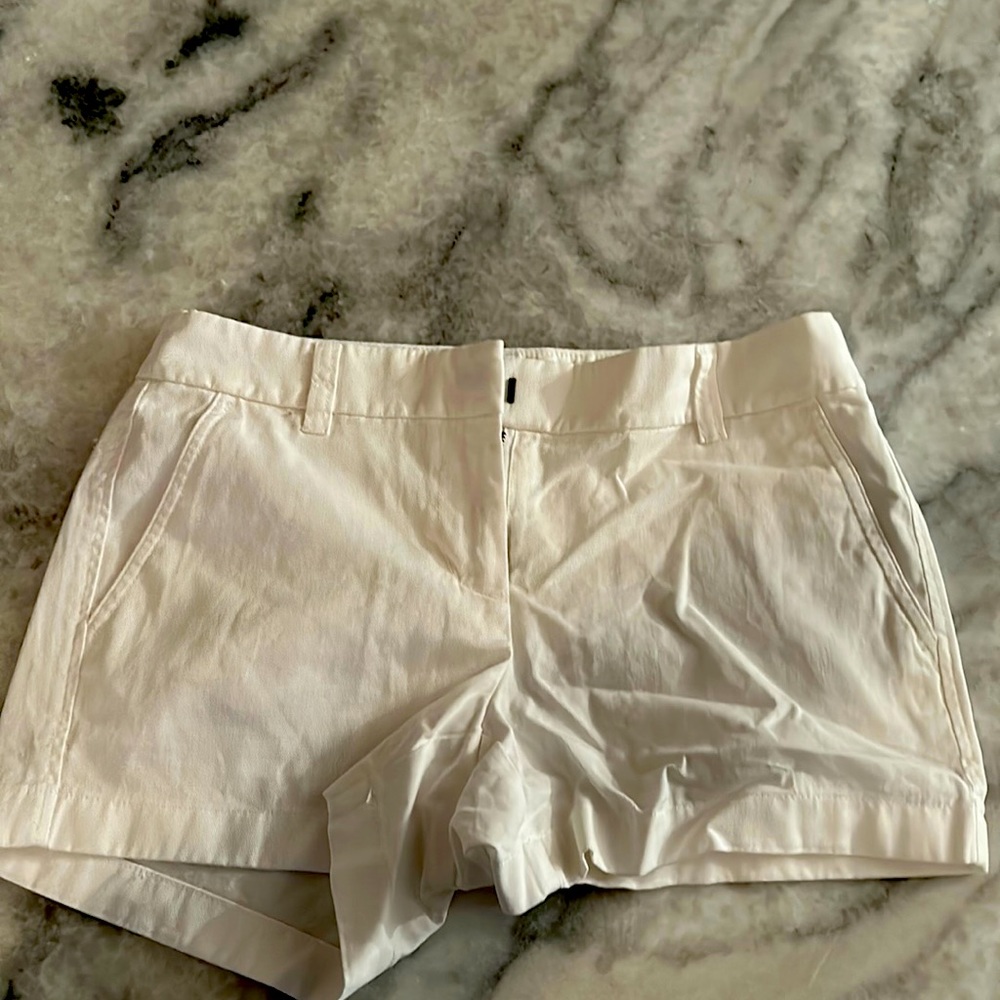 J Crew size 2 white chino shorts